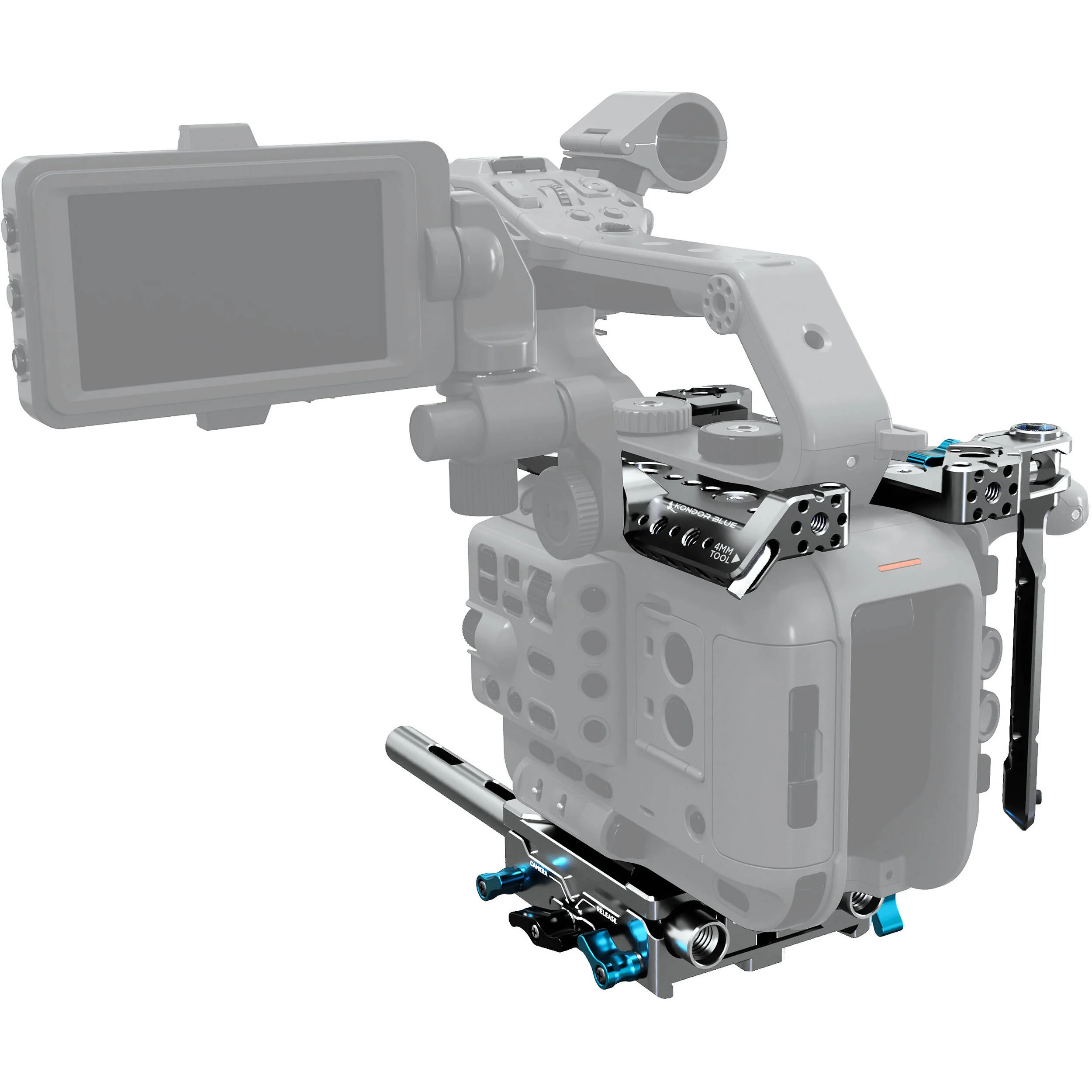 Kondor Blue Base Rig for Sony FX6 (Space Gray) - Image 2
