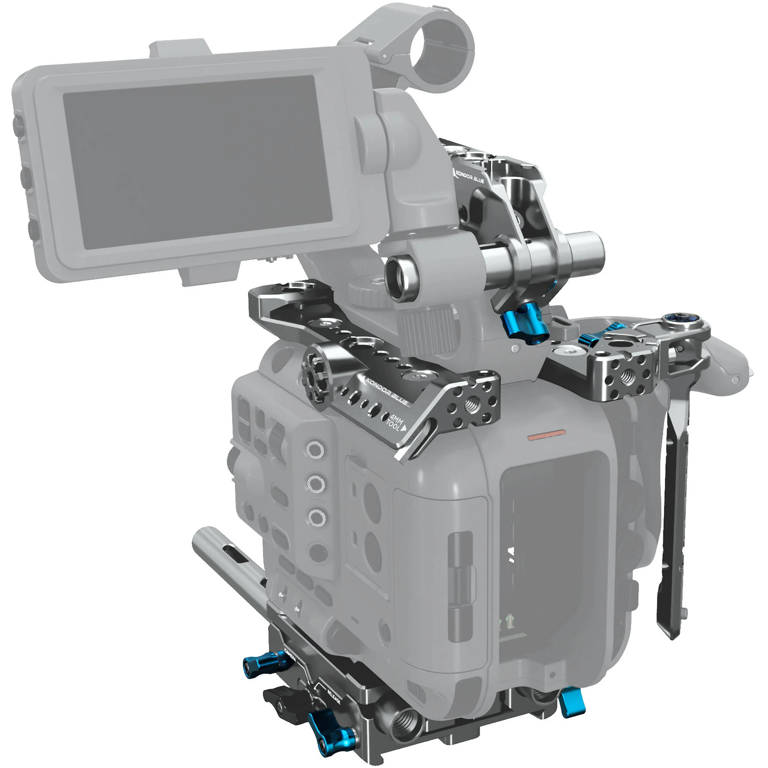 Kondor Blue Base Rig for Sony FX6 (Space Gray) - Image 3