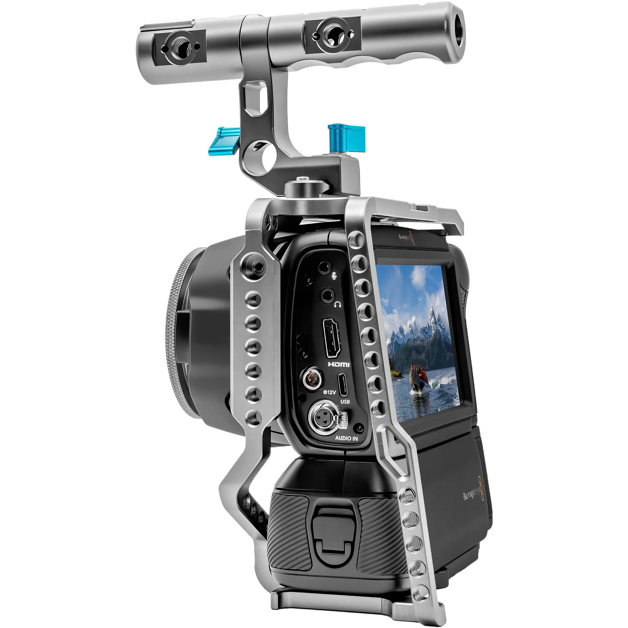 Kondor Blue Blackmagic Pocket Cinema Camera 6K Pro Battery Grip Extension Kit (Gray) - Image 2