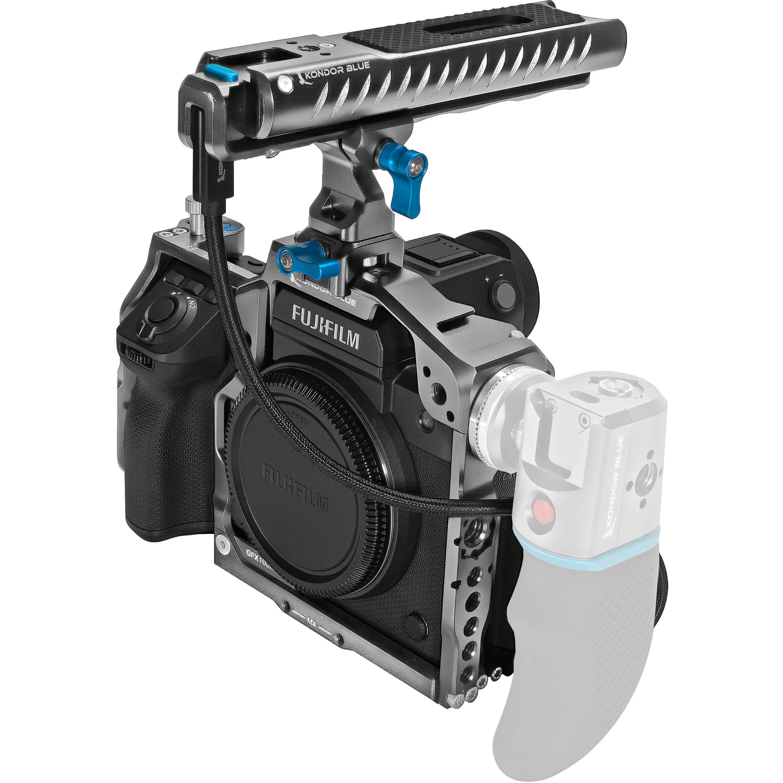 Kondor Blue Cage with SSD Top Handle for FUJIFILM GFX100 II (Space Gray) - Image 3