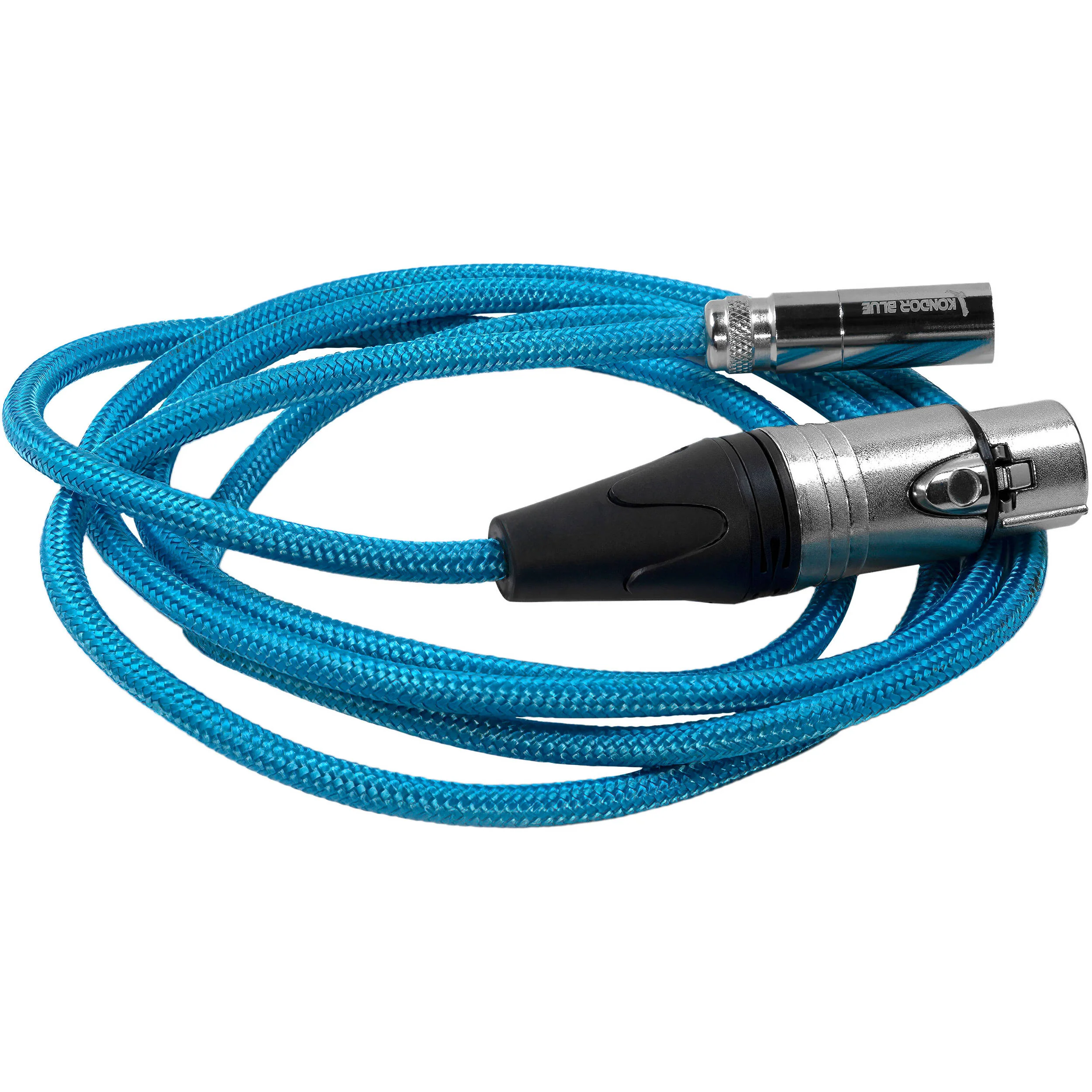 Kondor Blue Mini-XLR Male to XLR Female Audio Cable for Canon C70 & BMPCC 6K/4K (Blue, 3') - Image 3