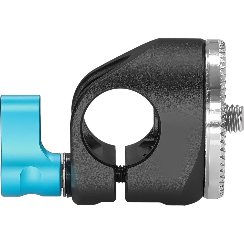 Kondor Blue Rosette to Straight-Angle Rod Clamp (Raven Black) - Image 2