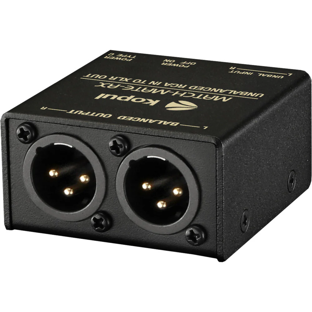 Kopul MATCH-MATE-RX Inline Stereo RCA to XLR Signal Converter - Image 2