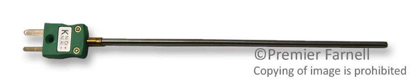 LABFACILITY XF-343-FAR Thermocouple, Miniature Plug, K, -40 °C, 1100 °C, Stainless Steel, 150 mm, Type K