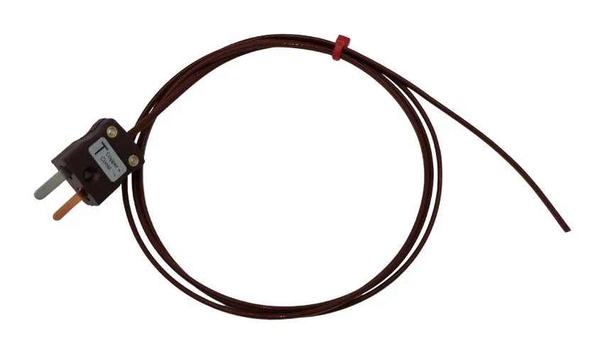 LABFACILITY ZX-T-2-C7-MP-I Thermocouple, IEC, T, -75 °C, 260 °C, 6.6 ft, 2 m XF-2258-FAR