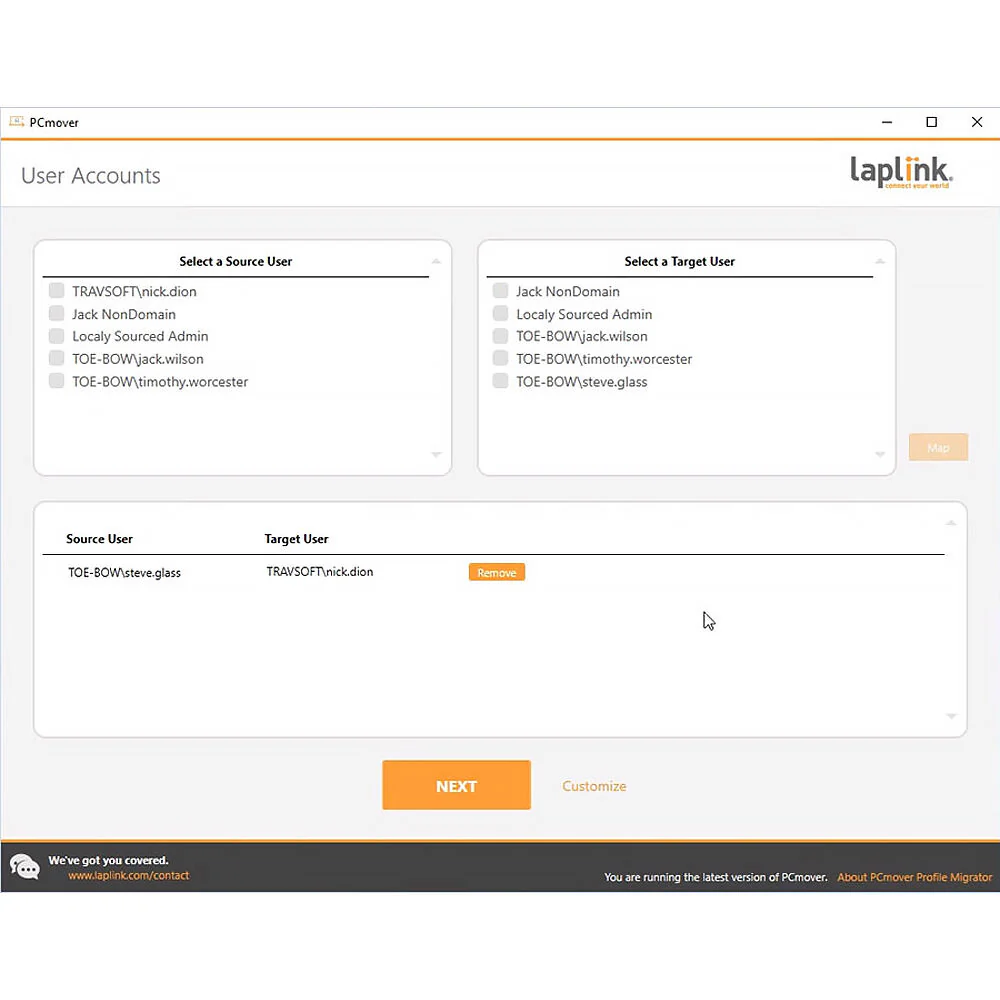Laplink PCmover Profile Migrator (5 Licenses, Download) - Image 3