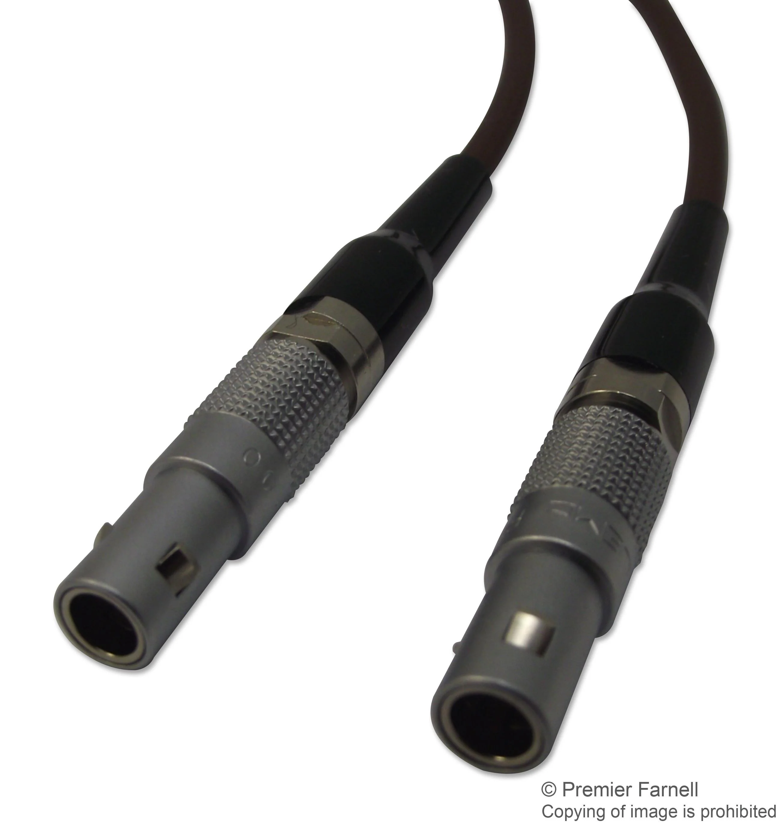 LEMO MSB.00.250.LTE100 RF / Coaxial Cable Assembly, FFS Straight Plug, FFS Straight Plug, RG174A, 50 ohm, 3.281 ft, 1 m