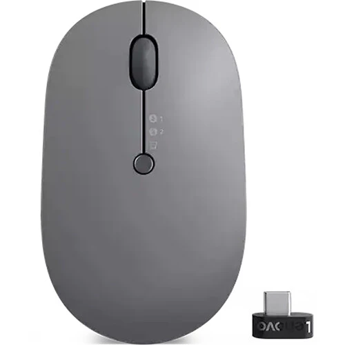 Lenovo Go Wireless Multi-Device Mouse (Storm Gray) - Image 2