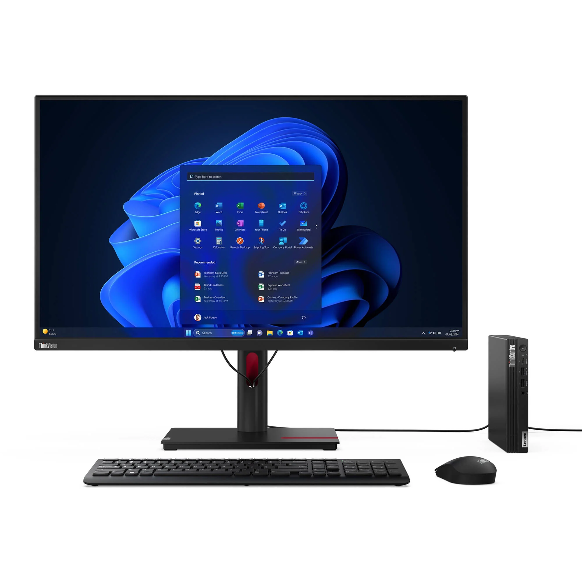 Lenovo ThinkCentre M70q Gen 5 Tiny Desktop Computer - Image 7
