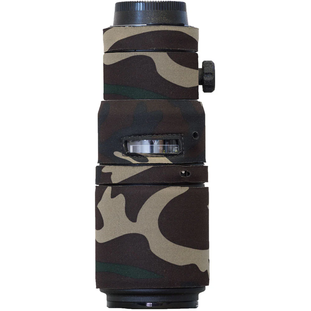 LensCoat Lens Cover for the Nikon 200mm f/4 AF-D Micro IF-ED Lens (Forest Green Camo)