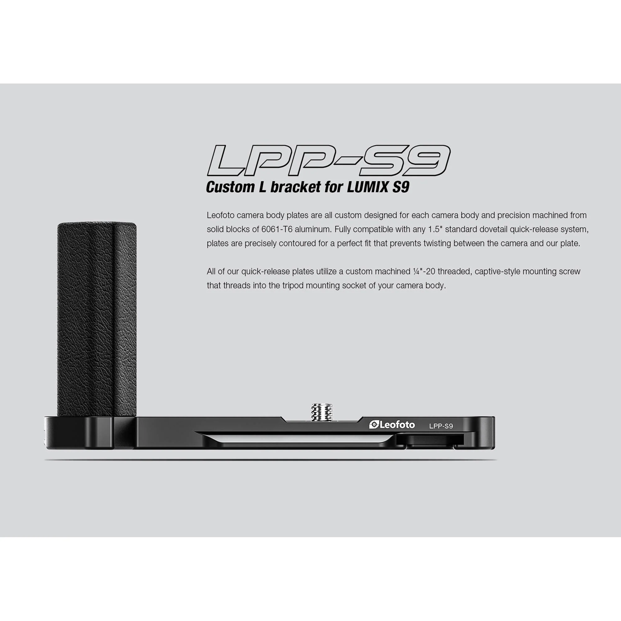 Leofoto L-Plate for Lumix S9 - Image 6