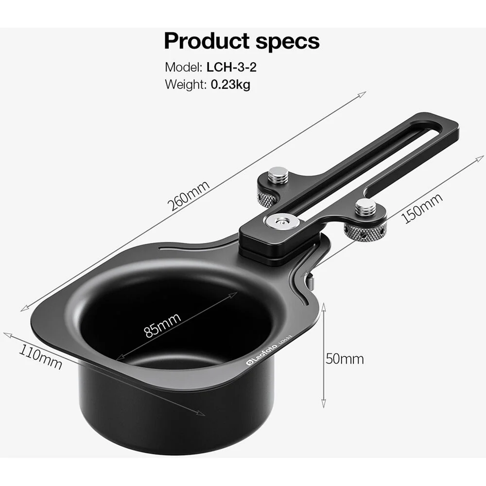 Leofoto LCH-3-2 Cup Holder - Image 4