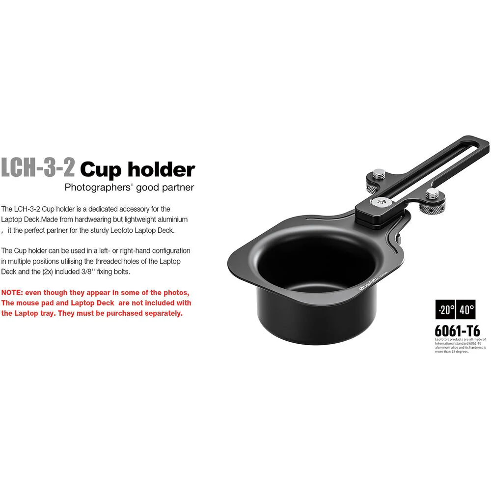 Leofoto LCH-3-2 Cup Holder - Image 6