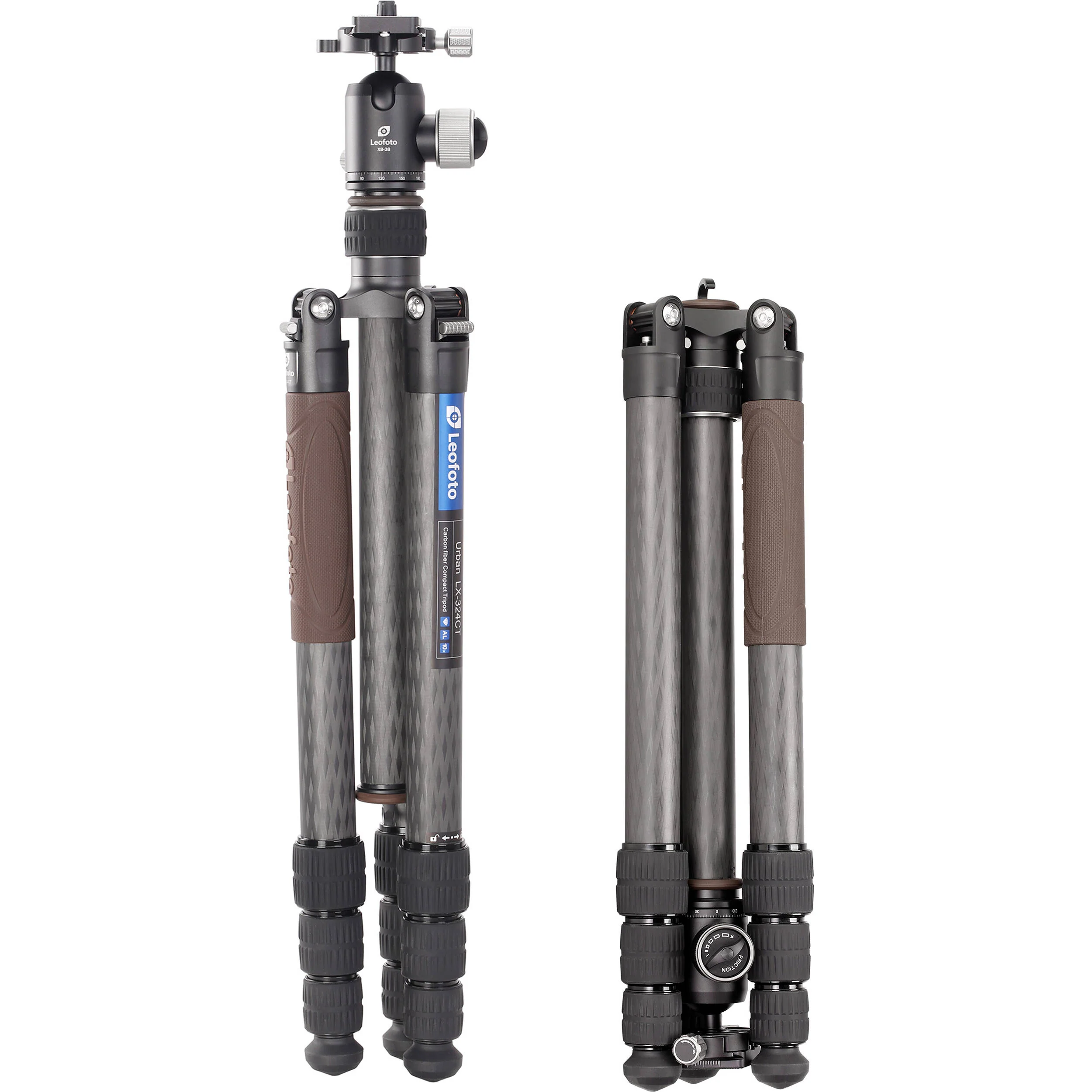 Leofoto LX-324CT Urban Series Carbon Fiber Tripod with XB-38 Ball Head (68.31") - Image 6