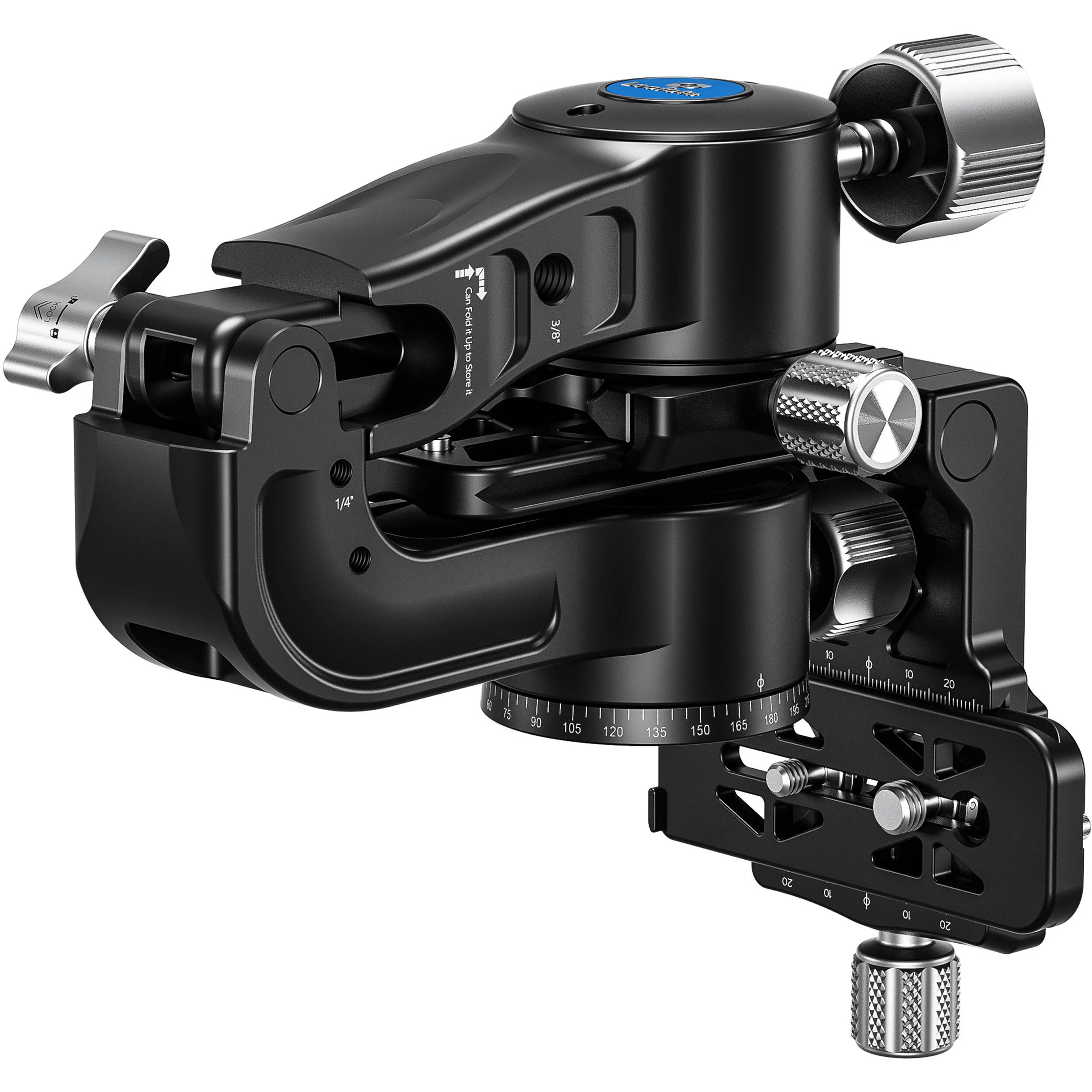 Leofoto PG-2 Folding Gimbal Head with Arca-Type QR Set - Image 4