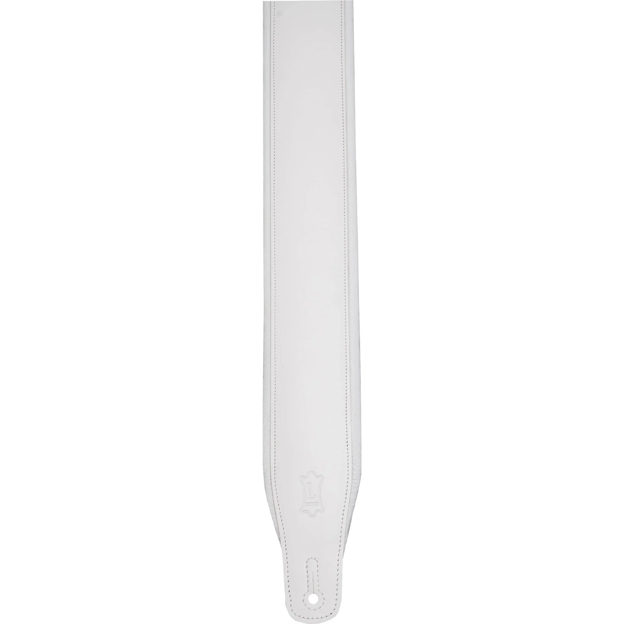Levy's Amped Leather Series Guitar Strap (White) - Image 3