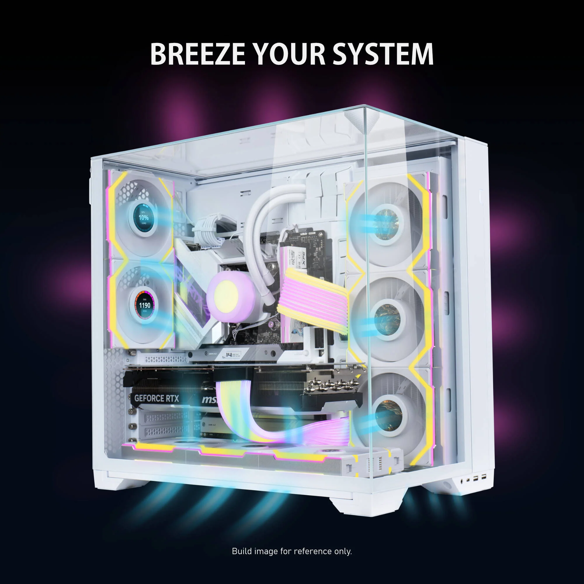 Lian Li 120mm UNI FAN SL Wireless ARGB Case Fan (White) - Image 5