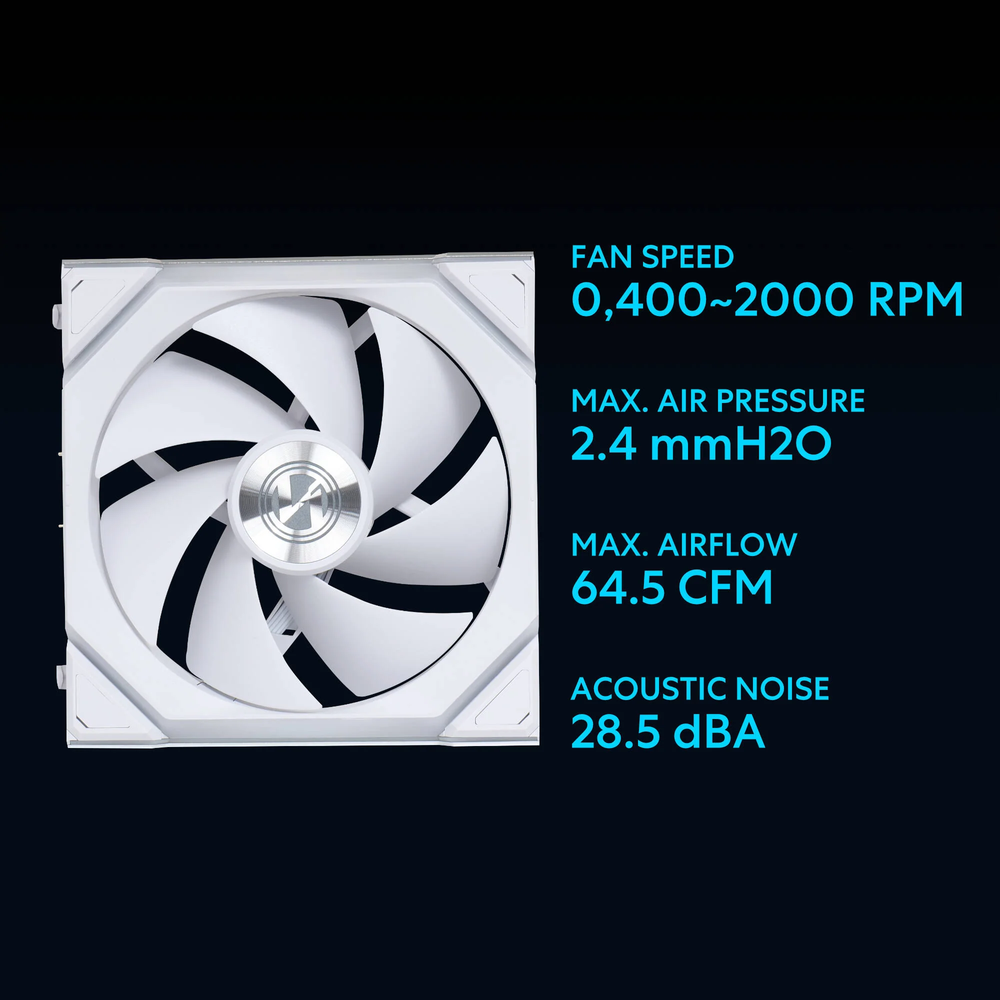 Lian Li 120mm UNI FAN SL Wireless ARGB Case Fan (White) - Image 6