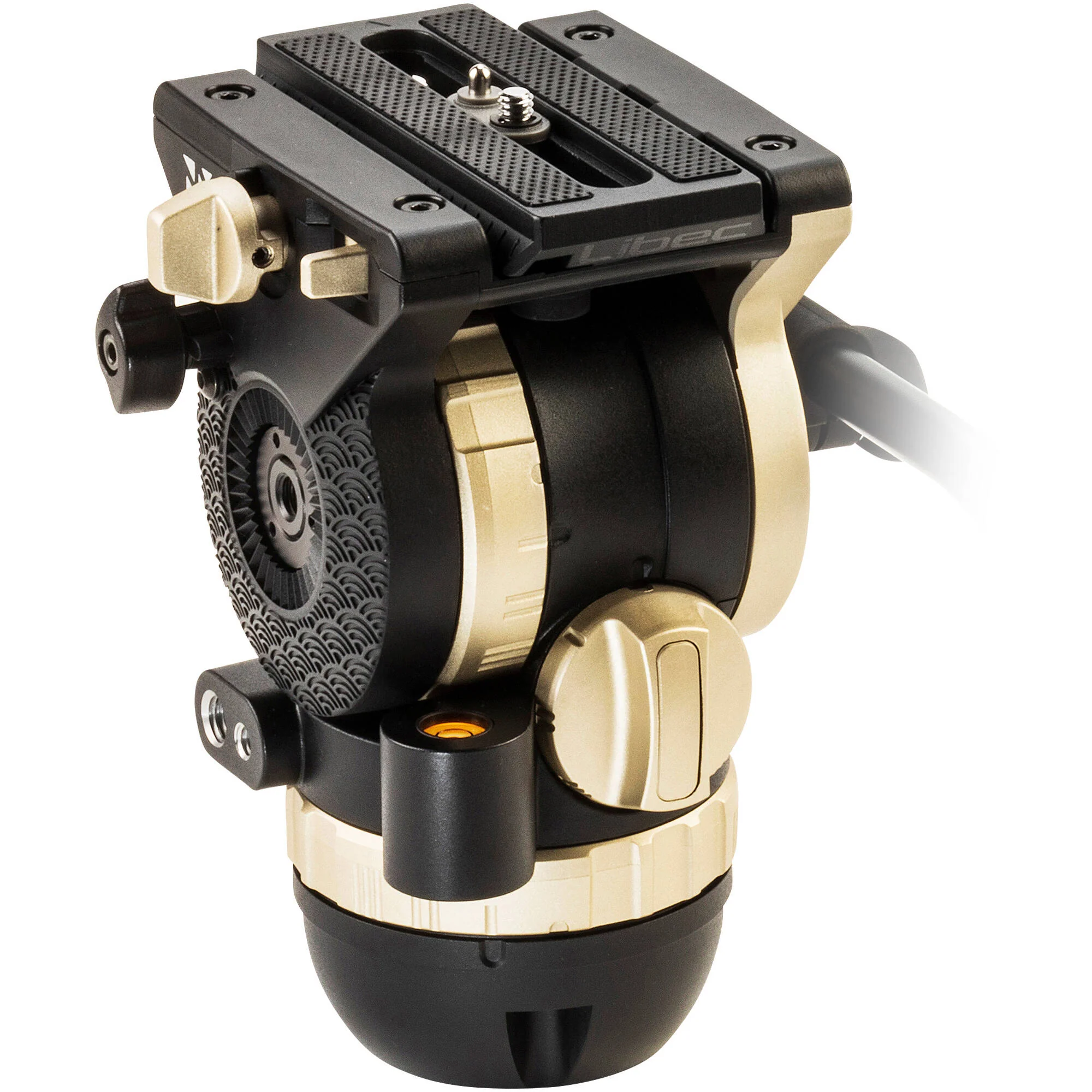 Libec NH10 75mm Ball/Flat Base Video Head with Pan Handle (8.8 lb Payload) - Image 2
