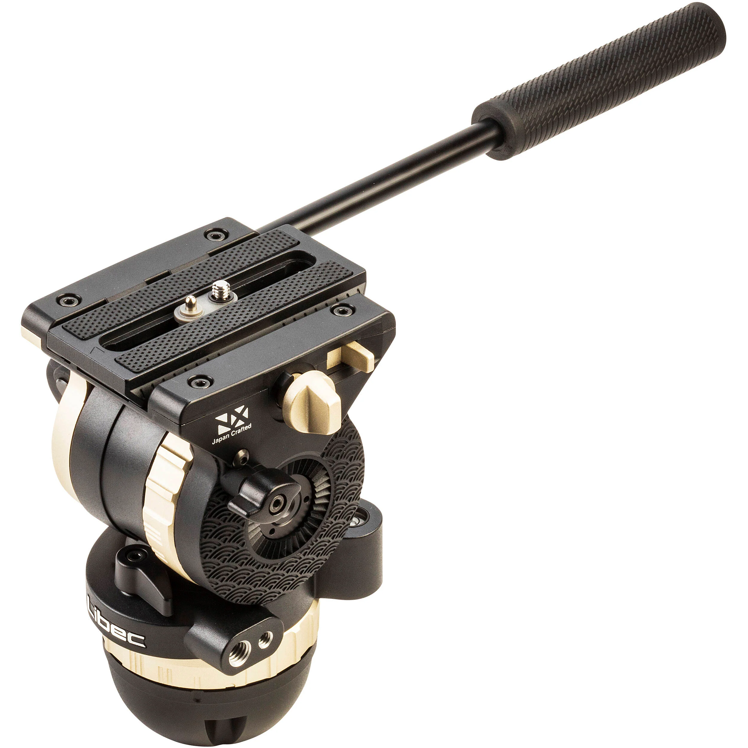 Libec NH10 75mm Ball/Flat Base Video Head with Pan Handle (8.8 lb Payload) - Image 3