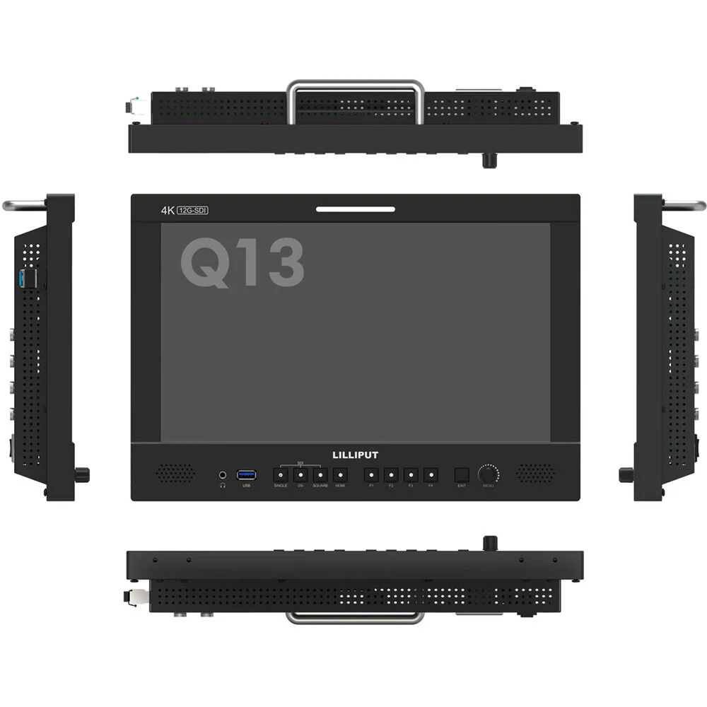 Lilliput Q13 13.3" 12G-SDI/HDMI Broadcast Studio Monitor (Gold Mount) - Image 2