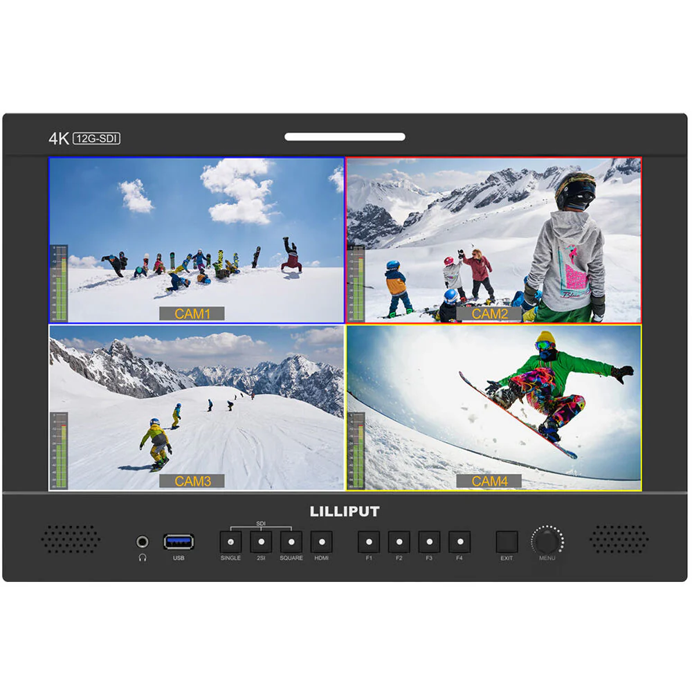 Lilliput Q13 13.3" 12G-SDI/HDMI Broadcast Studio Monitor (Gold Mount) - Image 3