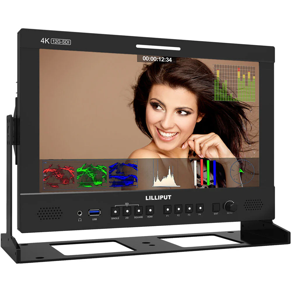 Lilliput Q13 13.3" 12G-SDI/HDMI Broadcast Studio Monitor (Gold Mount) - Image 5