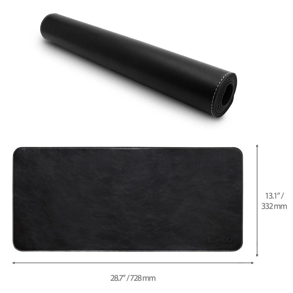 Londo Genuine Leather Extended Mouse Pad (Black) - Image 3