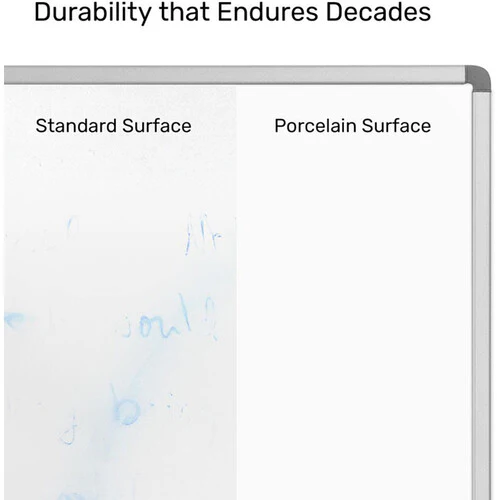 Luxor Porcelain Wall-Mounted Dry-Erase Whiteboard (36 x 24") - Image 3