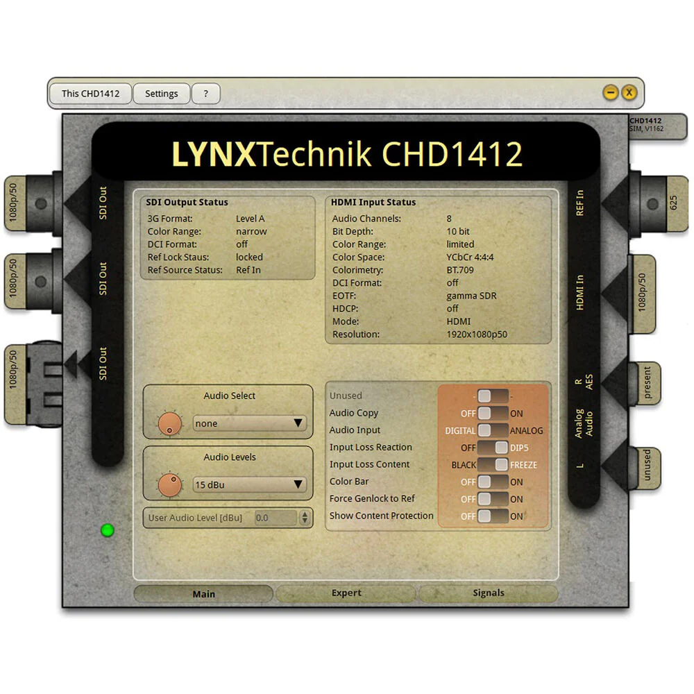 Lynx Technik AG yellobrik CHD 1412 UHD 4K HDMI to 12G-SDI Converter with Frame Synchronizer & Audio Embedder - Image 4