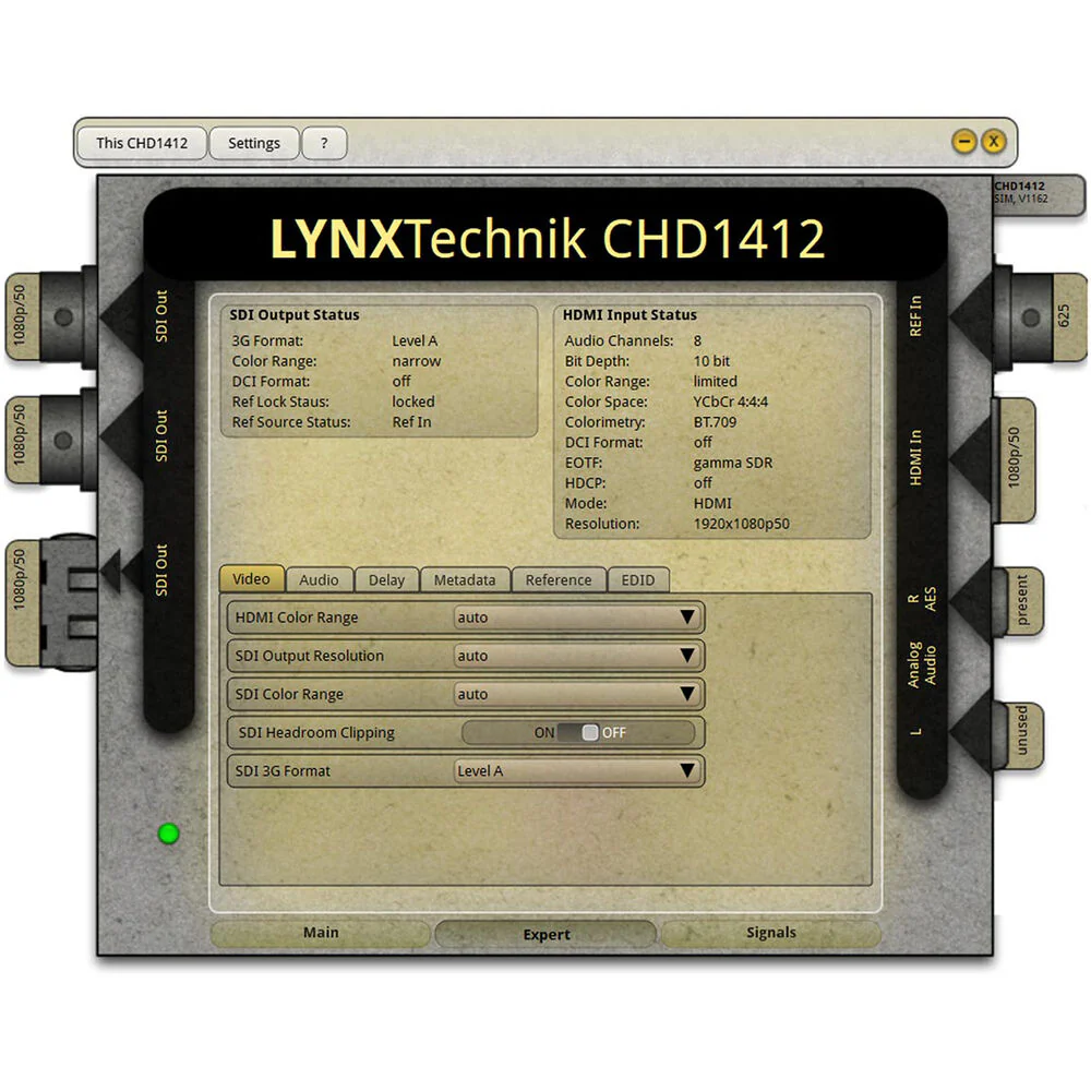 Lynx Technik AG yellobrik CHD 1412 UHD 4K HDMI to 12G-SDI Converter with Frame Synchronizer & Audio Embedder - Image 5