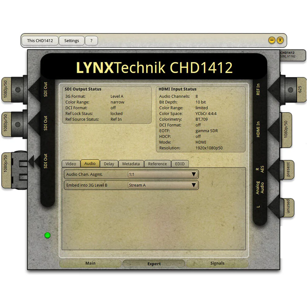 Lynx Technik AG yellobrik CHD 1412 UHD 4K HDMI to 12G-SDI Converter with Frame Synchronizer & Audio Embedder - Image 6