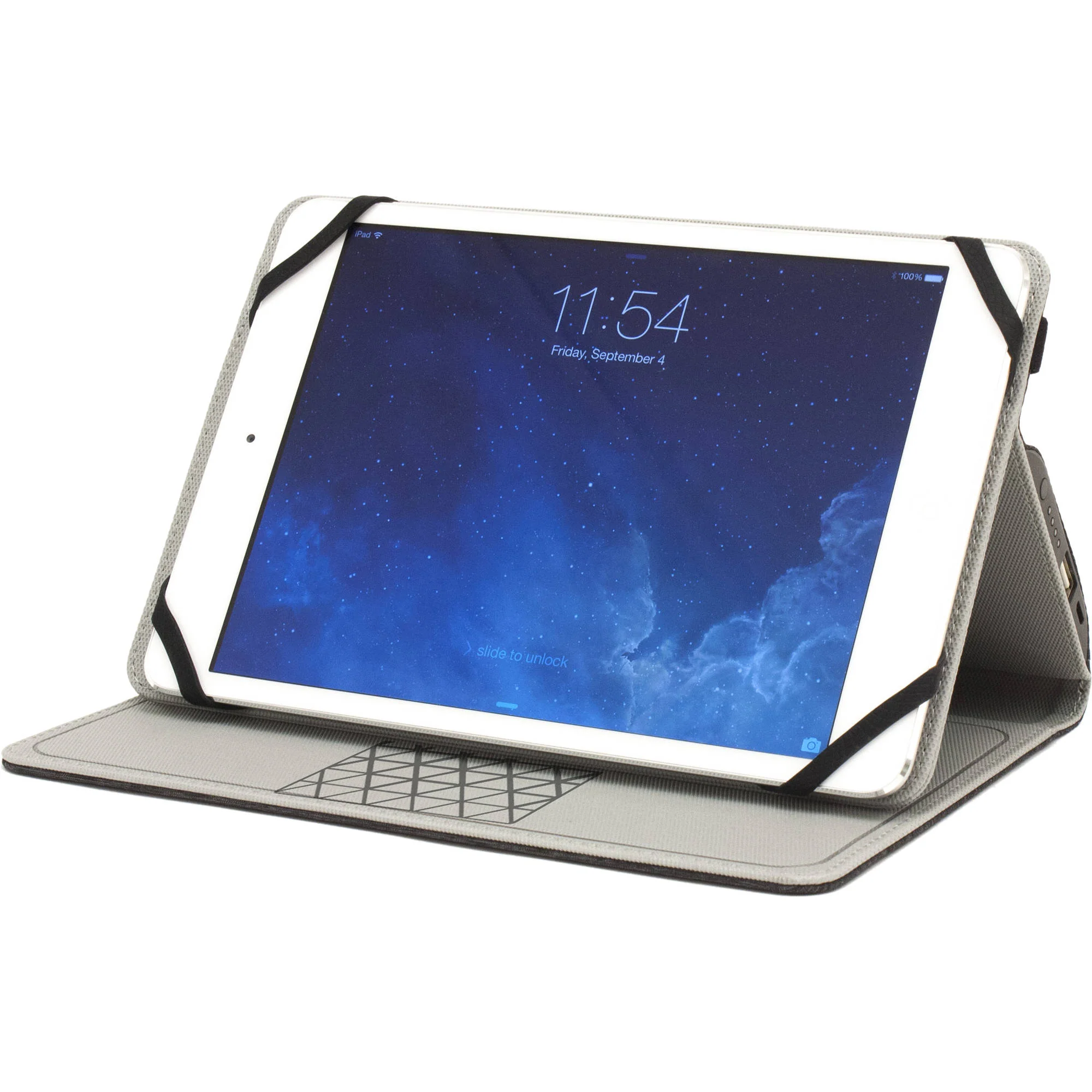 M-Edge Folio Power Case for 7 & 8" Tablets (Heather Gray) - Image 3