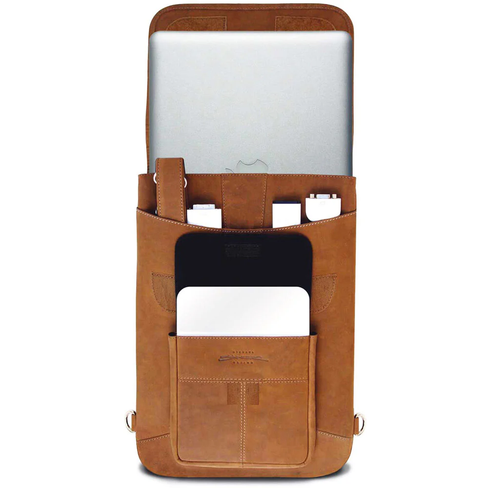 MacCase 16" Premium Leather Macbook Pro Flight Jacket (Vintage) - Image 4