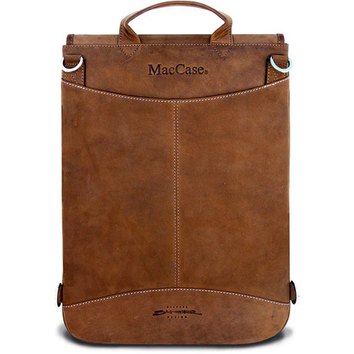 MacCase Premium Leather Flight Jacket with Backpack Straps for MacBook Pro 15" (Vintage) - Image 3