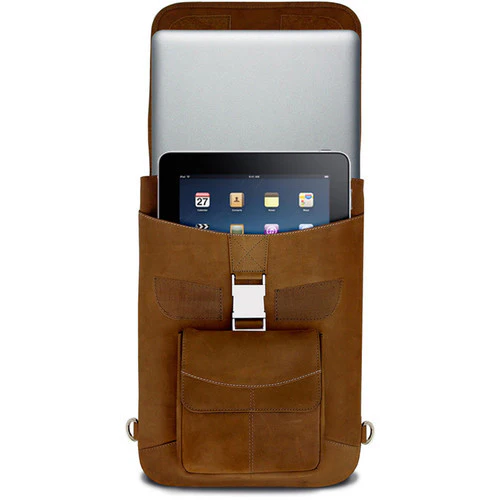 MacCase Premium Leather Flight Jacket with Backpack Straps for MacBook Pro 15" (Vintage) - Image 6