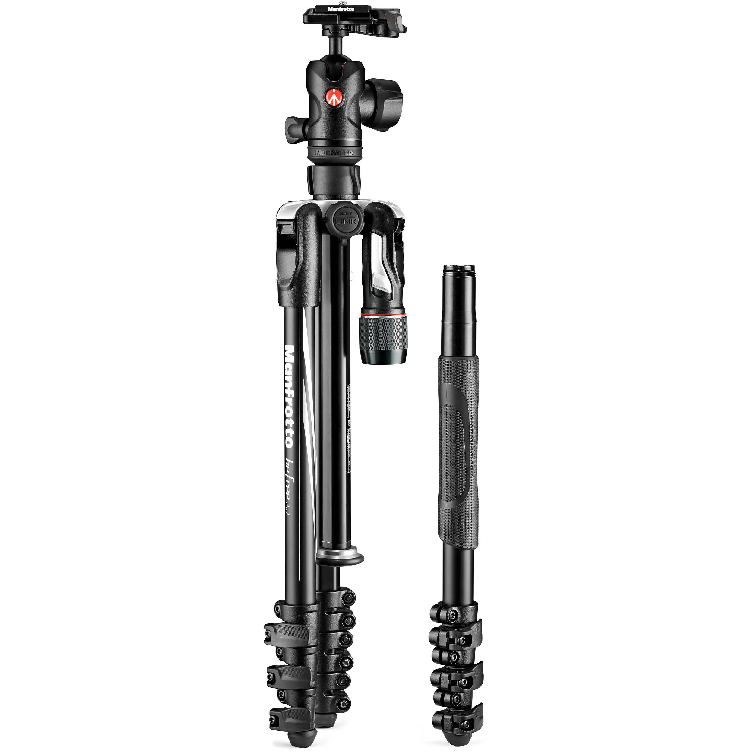 Manfrotto Befree 2N1 Aluminum Tripod with 494 Ball Head (Lever Lock) - Image 6