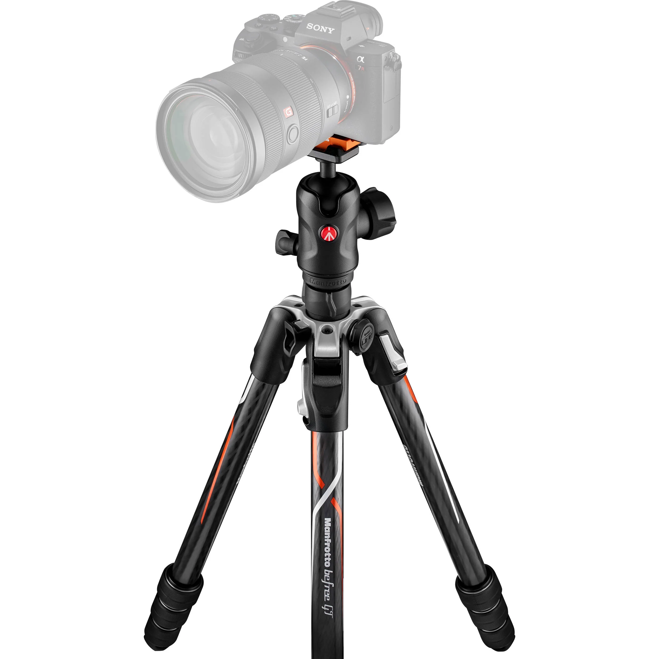 Manfrotto Befree GT Travel Carbon Fiber Tripod with 496 Ball Head for Sony a Series Cameras (Black) - Image 2