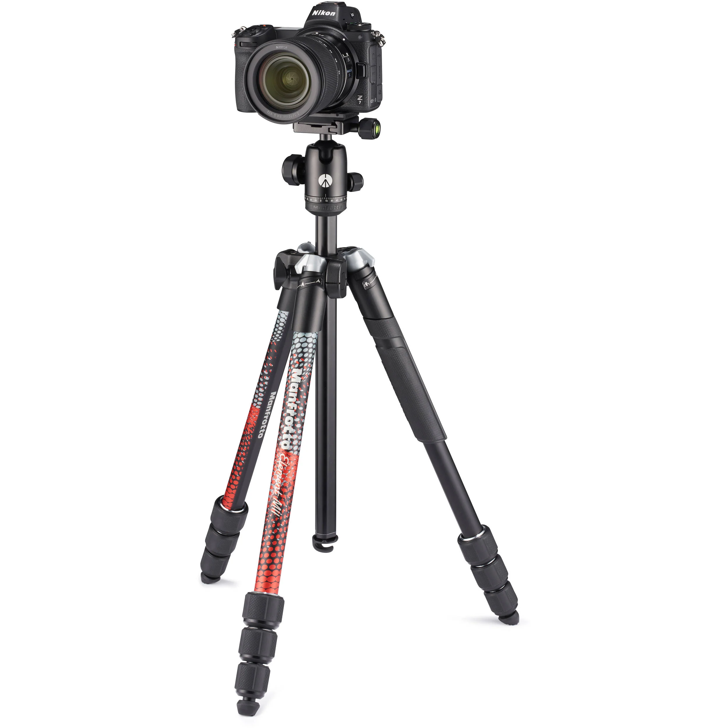 Manfrotto Element MII Aluminum Tripod with Ball Head (Red) - Image 2