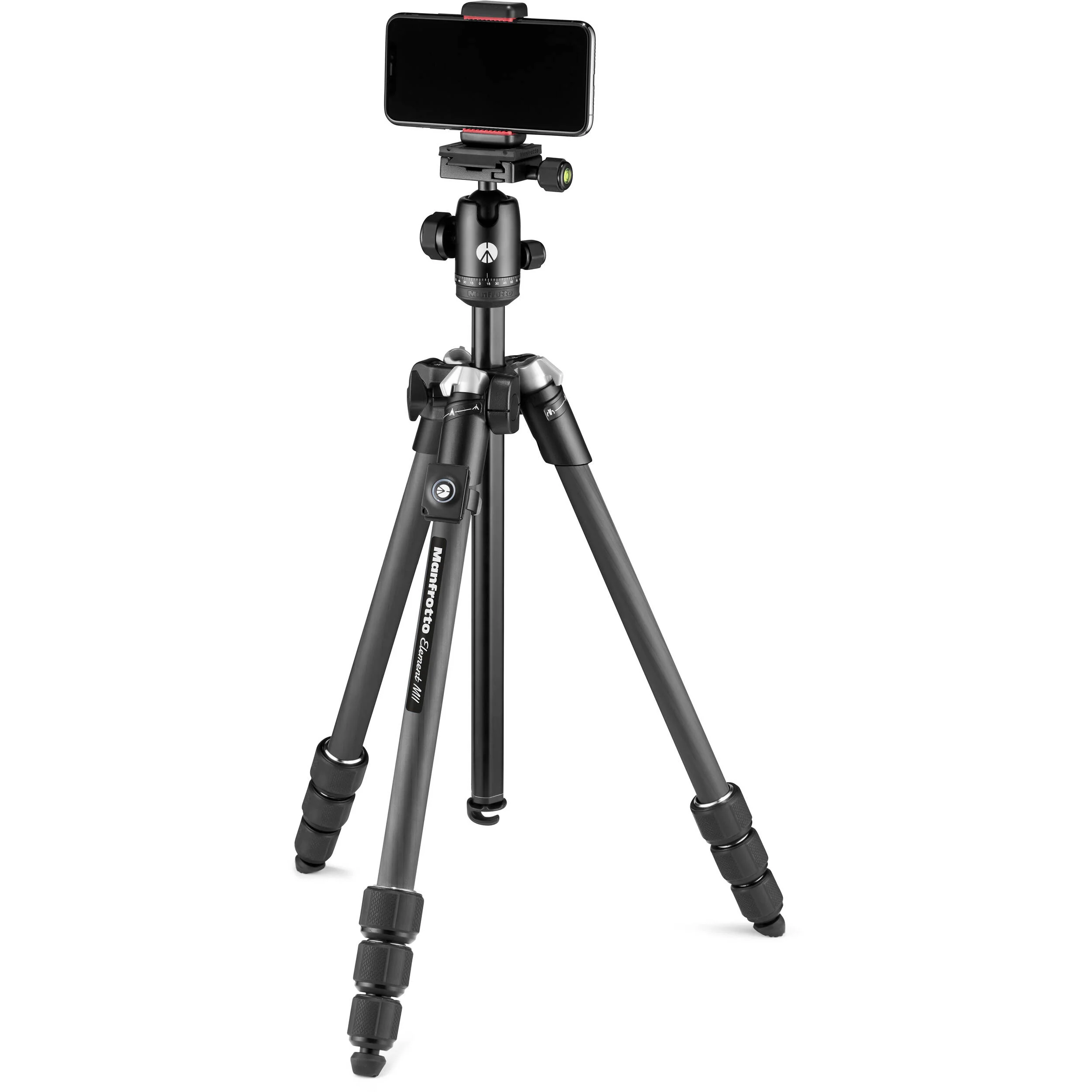 Manfrotto Element MII Mobile Bluetooth Carbon Fiber Traveler Tripod - Image 6