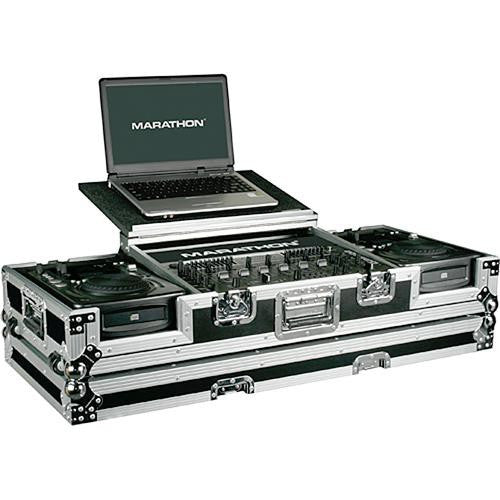 Marathon MA-CDI19WLT Flight Road Coffin Case (Black and Chrome) - Image 2