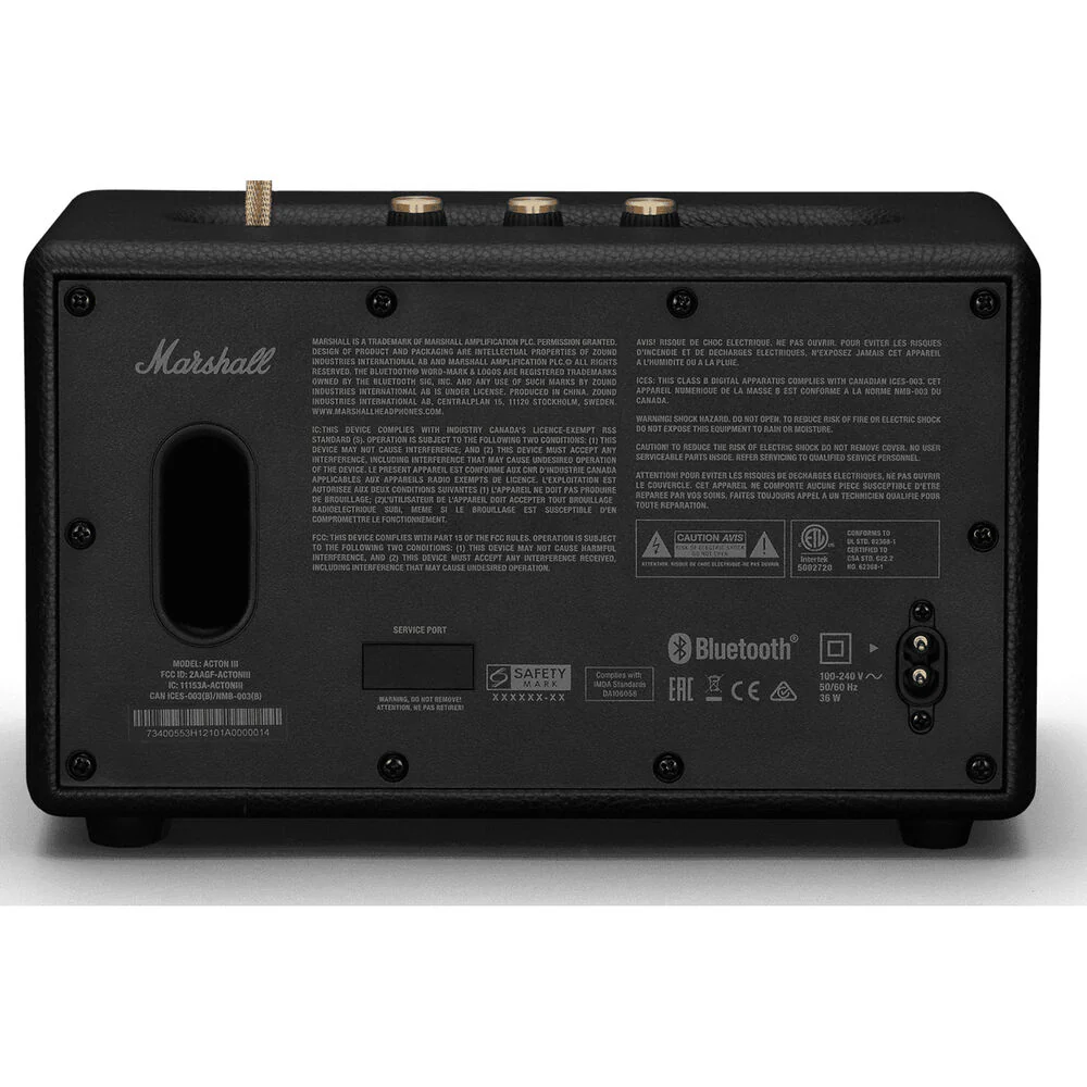 Marshall Acton III Bluetooth Speaker System (Black) - Image 4