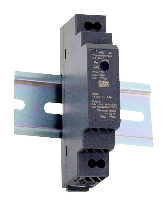 Mean Well DDR-15L-5 DC/DC Converter ITE & Railway 1 Output 15 W 5 V 3 A - Image 2