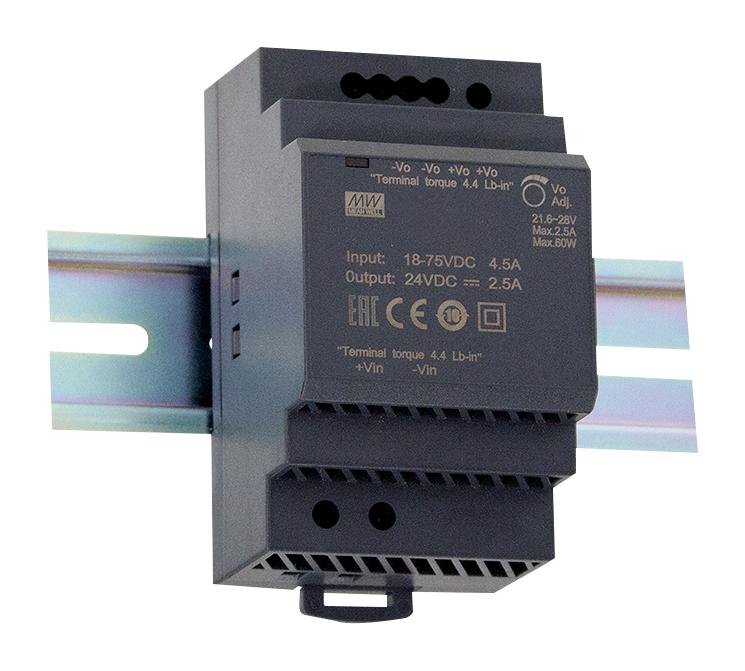 Mean Well DDR-60G-5 DC/DC Converter ITE & Railway 1 Output 54 W 5 V 10.8 A - Image 2