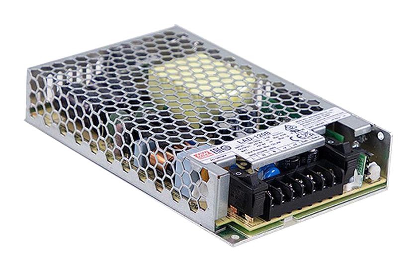 MEAN WELL LAD-120B AC/DC Enclosed Power Supply (PSU), ITE & Industrial, 2 Outputs, 121.4 W, 27.6 V, 3.4 A, 27.6 V