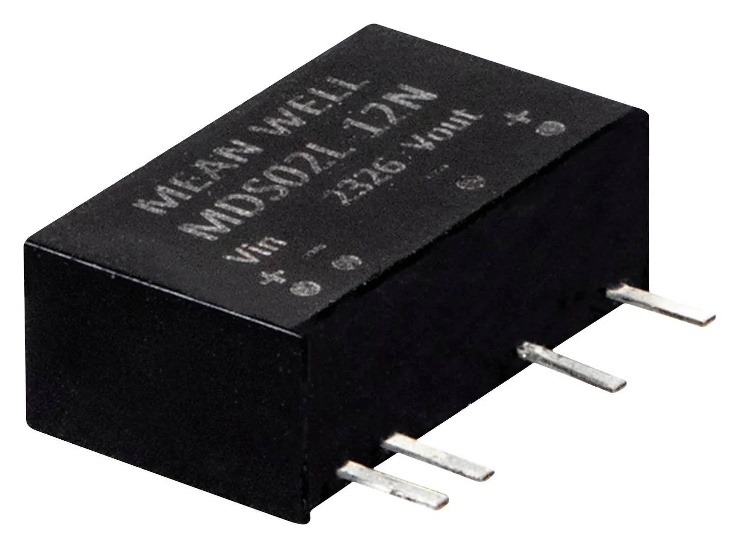 MEAN WELL MDS02N-05N Isolated Through Hole DC/DC Converter, ITE, Industrial & Medical, SIP, 2 W, 1 Output, 5 V
