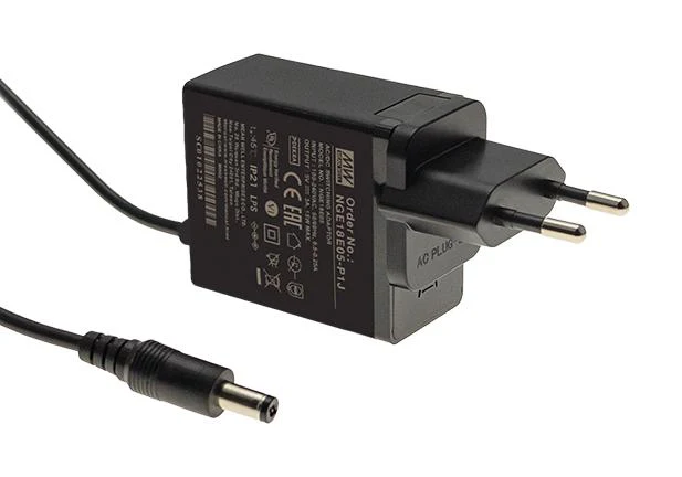 MEAN WELL NGE18E12-P1J AC/DC Power Supply, ITE, Industrial, Household, Medical, 1 Output, 18 W, 12 V, 1.5 A
