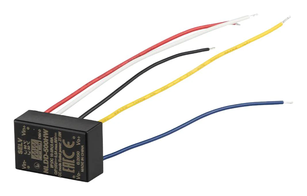 MEAN WELL NLDD-1050HW LED Driver DC/DC Converter, LED Lighting, NLDD-H Series, 60 W, 52 VDC, 1.05 A, PWM