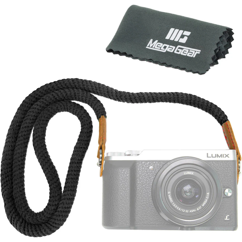 MegaGear Cotton Security Strap for All Cameras (Large, Black) - Image 2