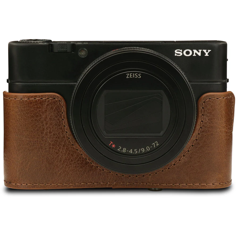 MegaGear Ever Ready Genuine Leather Camera Case for Sony Cyber-shot DSC-RX100 VII (Brown) - Image 3
